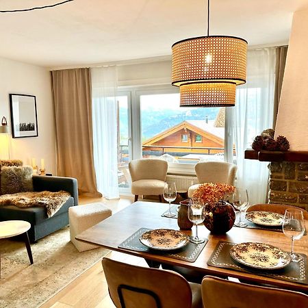 Window On Crans Montana, Appartement Avec Vue Sur Les Alpes 외부 사진