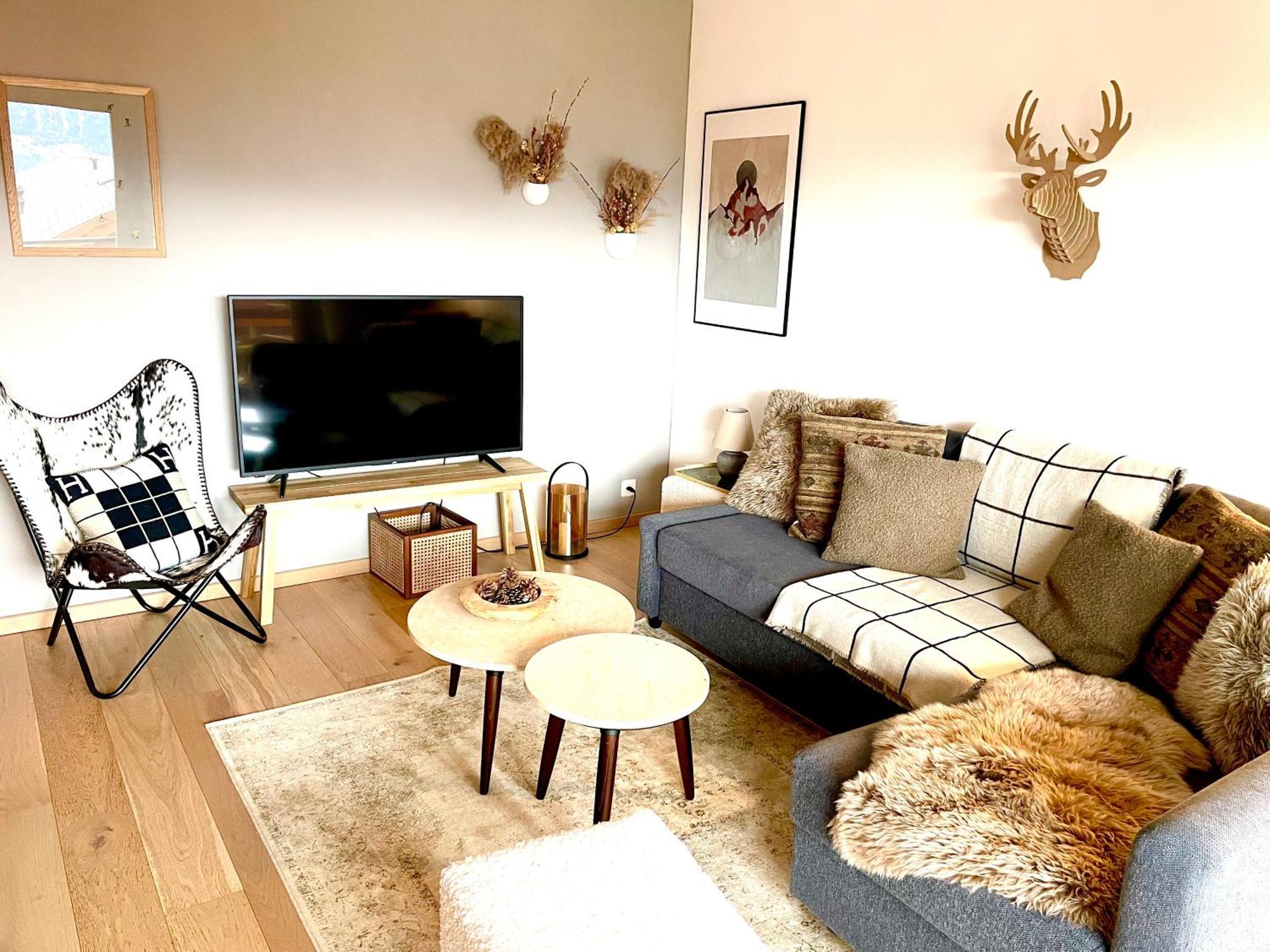 Window On Crans Montana, Appartement Avec Vue Sur Les Alpes 외부 사진