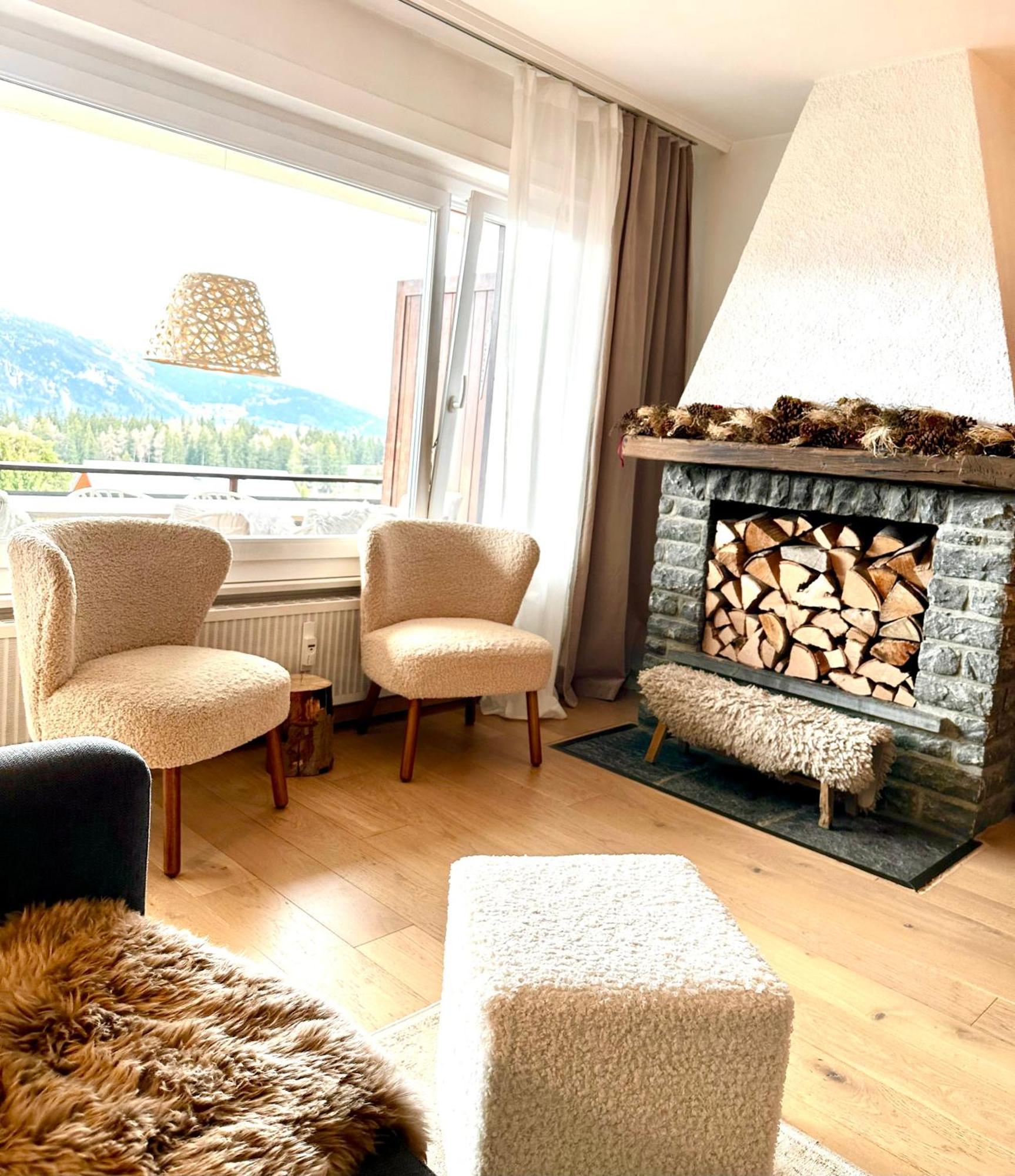 Window On Crans Montana, Appartement Avec Vue Sur Les Alpes 외부 사진