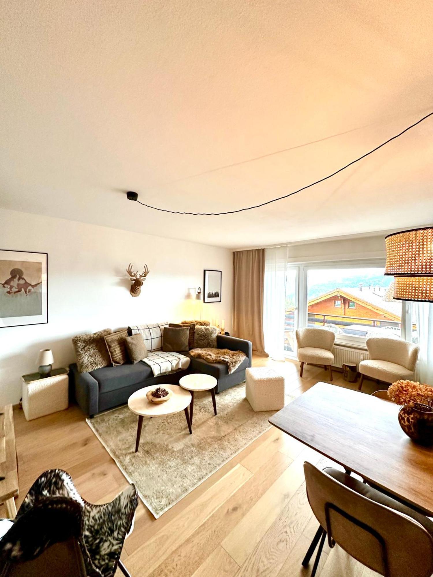 Window On Crans Montana, Appartement Avec Vue Sur Les Alpes 외부 사진